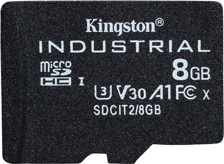 Kingston Industrial microSDHC 8GB Class 10 A1 pSLC + SD Adapter (SDCIT28GB)