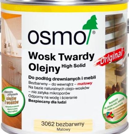 Osmo 3062 Wosk Twardy Olejny Original Mat 2,50 l