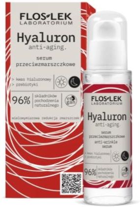 Floslek Flos Lek Hyaluron Anti Aging Serum Przeciwzmarszczkowe 96% 30 ml