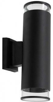 Applique Murale Extérieur EDO 2xGU10 Noir - IP54, Hauteur Ajustable, Éclairage Jardin