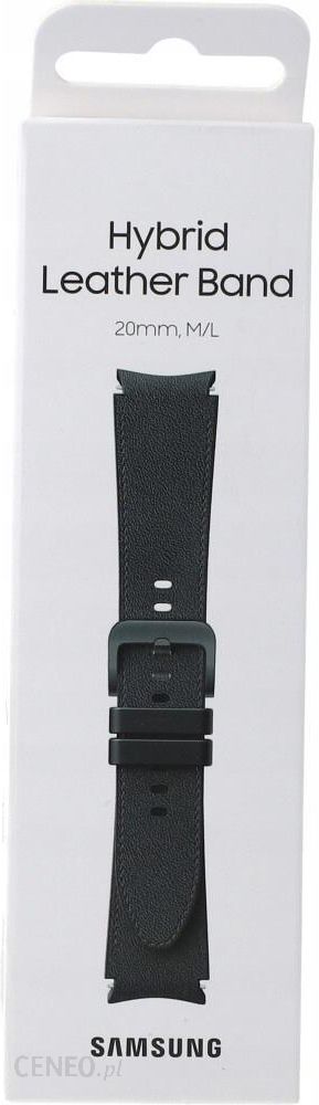 Samsung Hybrid Leather Band 20 mm M/L do Galaxy Watch4 Classic 46mm Czarny (ET-SHR89LBEGEU)