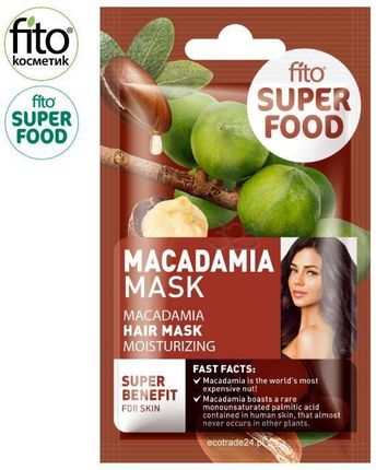 FITO SUPERFOOD maska do włosów nawilżająca Macadamia 20 ml