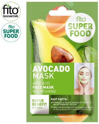 FITO SUPERFOOD Odżywcza maska do twarzy Awokado 10 ml