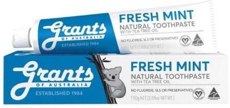 Grants of Australia - Odświeżająca, naturalna pasta do zębów bez fluoru 110g