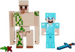 Zdjęcie Mattel Figurki Minecraft 2-pak Steve i Golem GTT53/GTP30 - Wejherowo