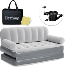 Bestway Sofa welurowa z elektryczn� pompk� 188x152x64cm 75073