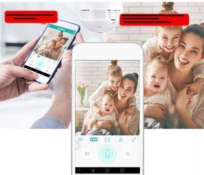 Camera Kamera Ip Żarówka Led 360 Audio Wifi (27993)