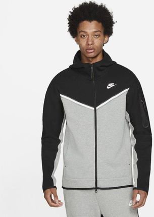 Nike Męska Bluza Z Kapturem I Zamkiem Na Całej Długości Sportswear Tech Fleece - Czerń