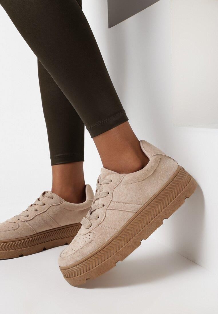 Beżowe Sneakersy Try to Forget - Ceny i opinie - Ceneo.pl