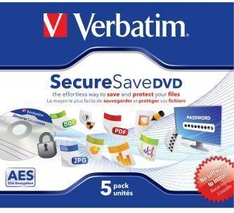 Verbatim DVD SECURESAVE 4,5GB AES256bit JC*5 43706