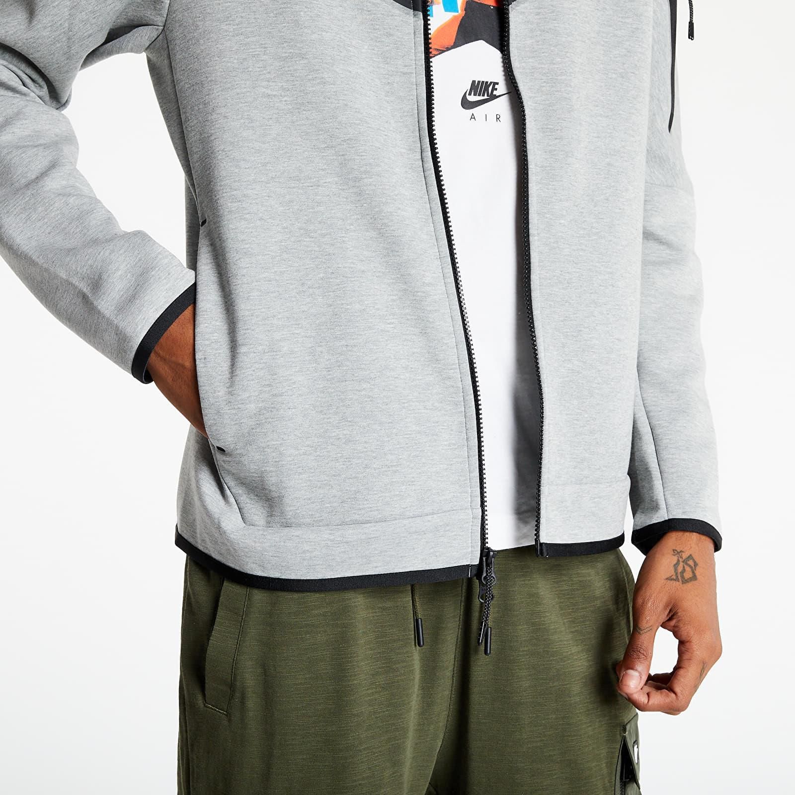 Nike Sportswear Tech Fleece Full-Zip Hoodie Heather Grey/Black