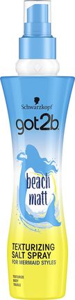 Schwarzkopf got2b Beach matt Słony spray teksturyzujący 200 ml