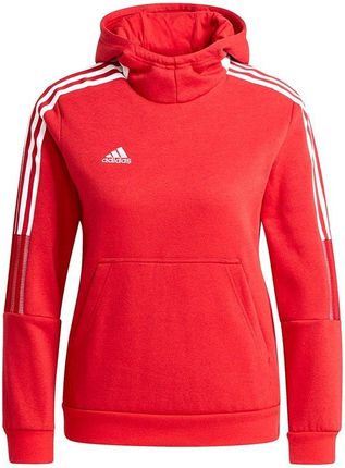 Bluza dla dzieci adidas Tiro 21 Sweat Hoody czerwona GM7338