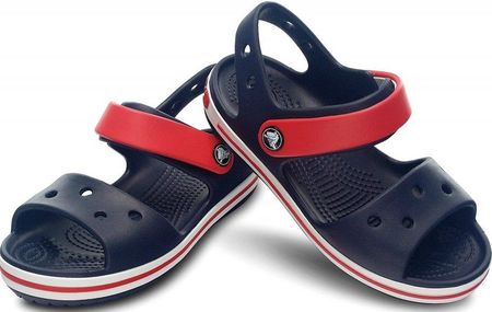 Crocs Sandały Crocband Sandal Kids Granatowo Czerwone 12856 485