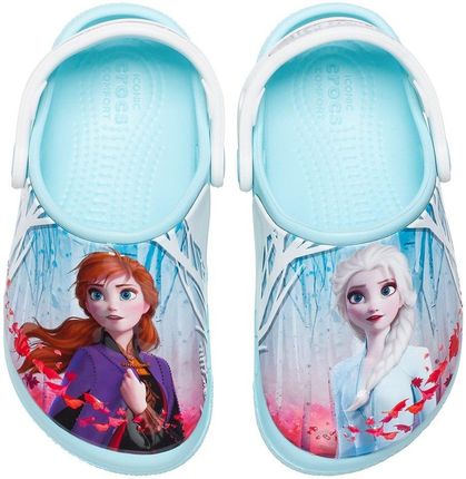 Crocs Klapki Dla Dzieci Fl Ol Disney Frozen 2 Clog Błękitne 206167 4O9