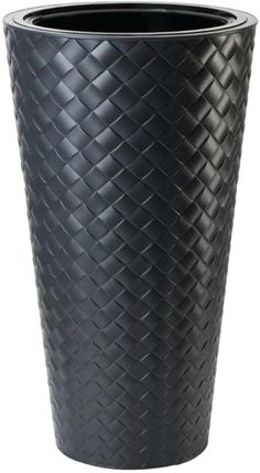 Doniczka Makata Slim Fi 30cm H 56cm Antracyt + Wkład Form-Plastic