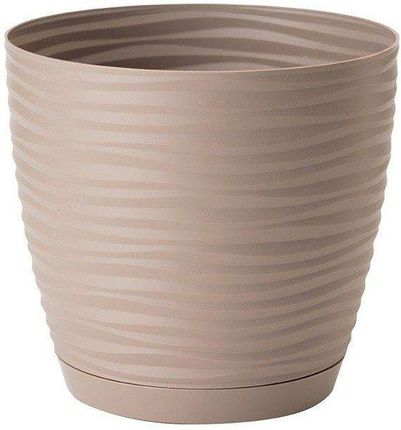 Doniczka Sahara Petit Fi 190mm Taupe + Podstawka Form-Plastic