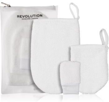 Revolution Skincare Reusable rękawice do demakijażu 3 szt.