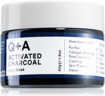 Q+A Activated Charcoal Activated Charcoal oczyszczająca maseczka do twarzy z aktywnym węglem 50 g