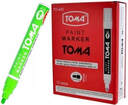 Marker Olejowy Toma To-440 2,5Mm Jasny Zielony 12szt.uk