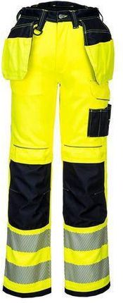 Kalhoty Holster Pw3 Hi-Vis Stretch Černá/Žlutá Normální Vel. 34
