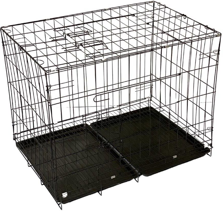 Unizoo Metalowa Klatka Dla Psa Do 40Kg Xl 85X60X70Cm Czarna - zdjęcie 3 Unizoo Metalowa Klatka Dla Psa Do 40Kg Xl 85X60X70Cm Czarna