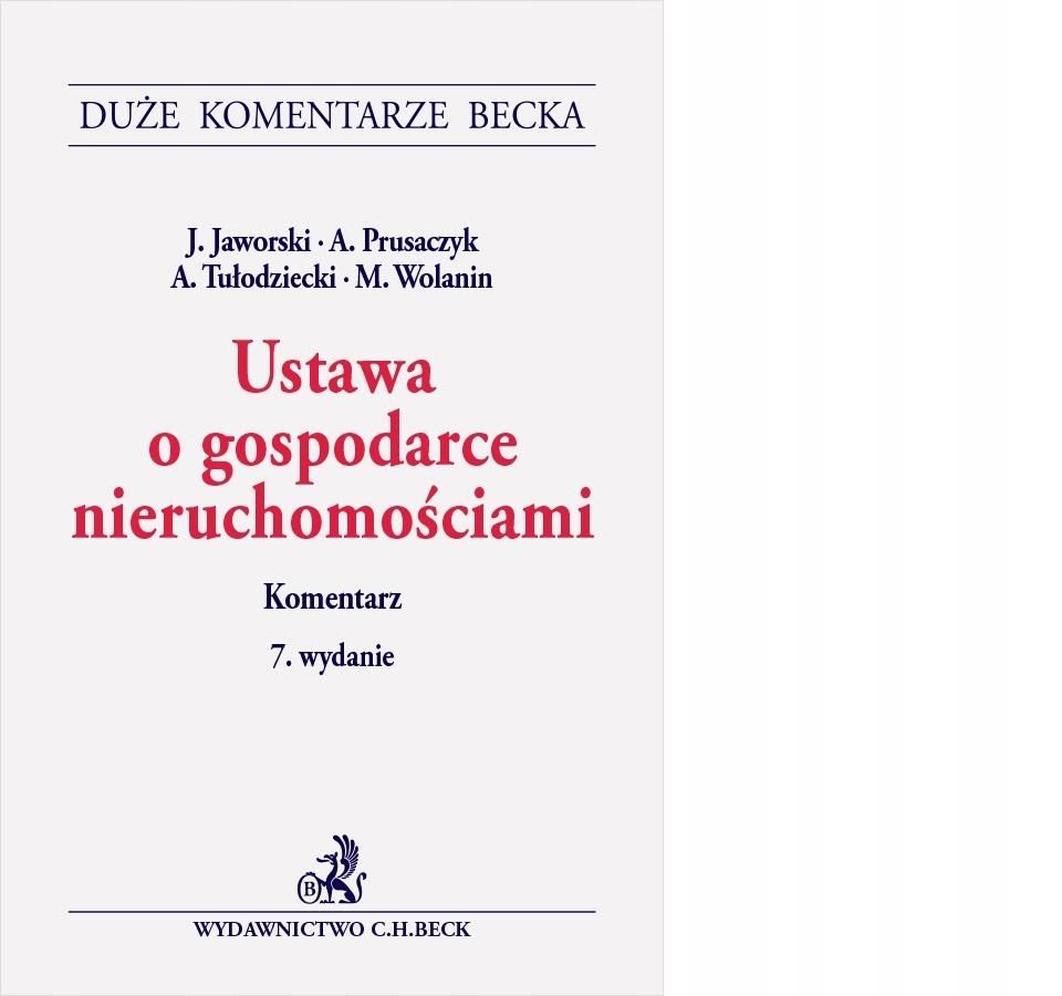Ustawa o gospodarce nieruchomościami. Komentarz - Ceny i opinie - Ceneo.pl