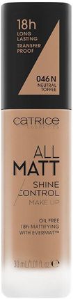Catrice All Matt Shine Control Make Up Podkład 046 N Neutral Toffee 30 ml