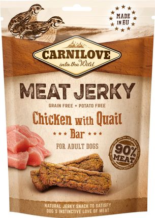 Carnilove Meat Jerky Quail & Chicken Bar 100g