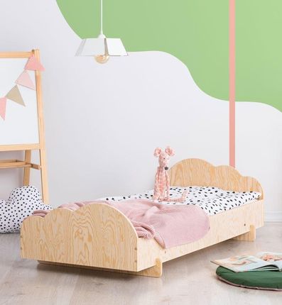 Elior Drewniane pojedyncze łóżko młodzieżowe Mailo 4X 90x140cm 