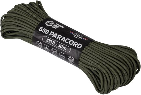 Helikon-Tex Atwood Rope Mfg Linka 550 Paracord (100Ft) Olive Drab