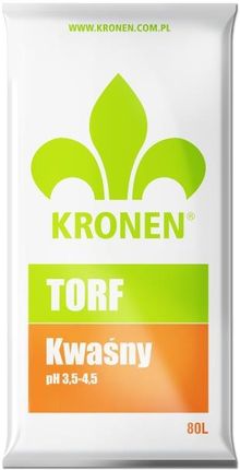 Torf Naturalny Kwaśny 80L Kronen