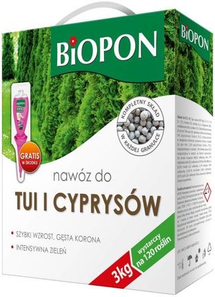 Nawóz Do Tui I Cyprysów 3kg Biopon