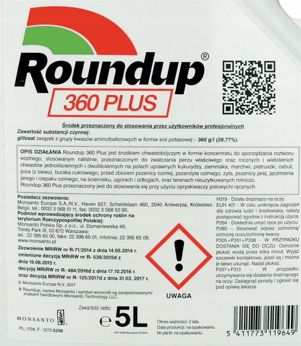 Roundup 360 Plus 5L Bayer