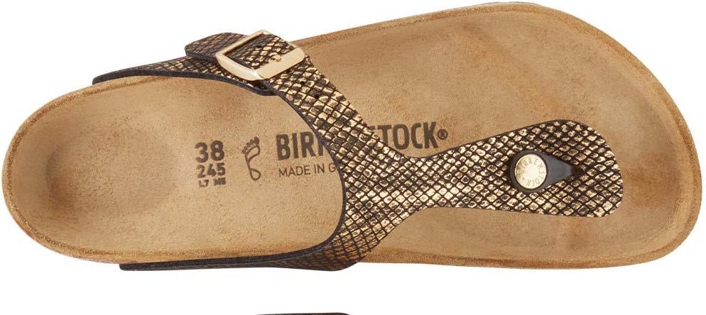 ♡YK♡の Klapki japonki damskie Birkenstock Gizeh MF Shiny Python