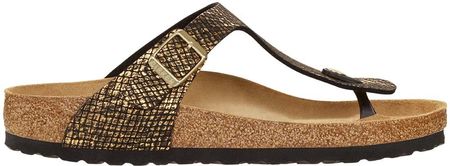 Klapki japonki damskie Birkenstock Gizeh MF Shiny Python