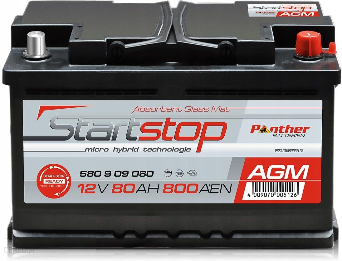 Autobatterie Panther Start Stop EFB 75Ah 730A
