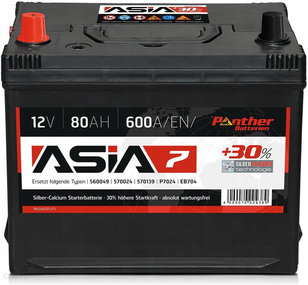12V 45Ah 400A Auto Batterie Panther Black Edition P+45T