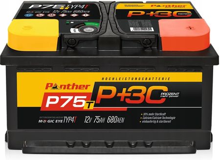 Akumulator Panther P 75T 12V 75Ah 680A 278 175 175