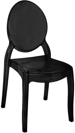 Elior Czarne Krzesło Do Salonu W Stylu Glamour Pax 16997