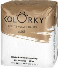 Zdjęcie Kolorky Deluxe Velvet Pants Ekologiczna Pieluszka Jednorazowa Wild XL 12-16Kg 17Szt. - Wieruszów