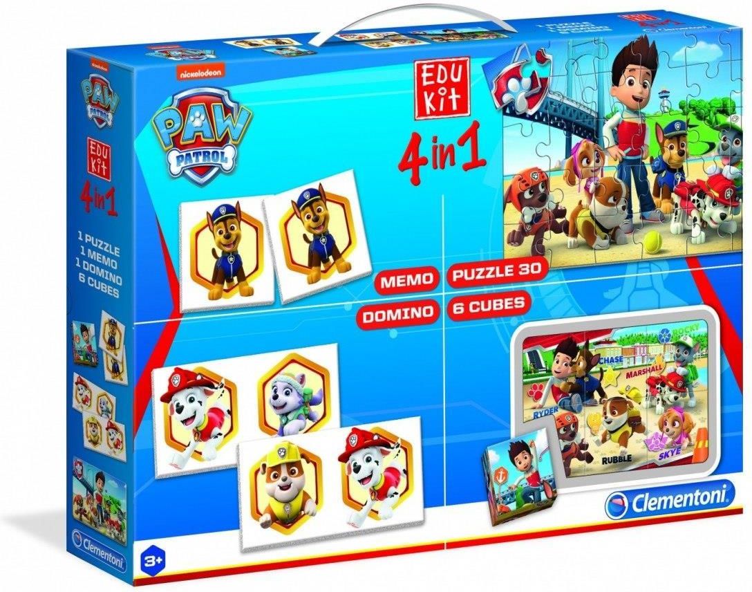 Clementoni Edukit 4W1 Psi Patrol - Gra planszowa. Ceny i opinie - Ceneo.pl