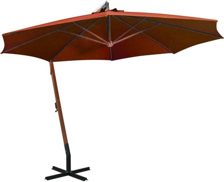 Lumarko Parasol Ogrodowy Na Jodłowym Słupku Terakota 3,5X2,9m