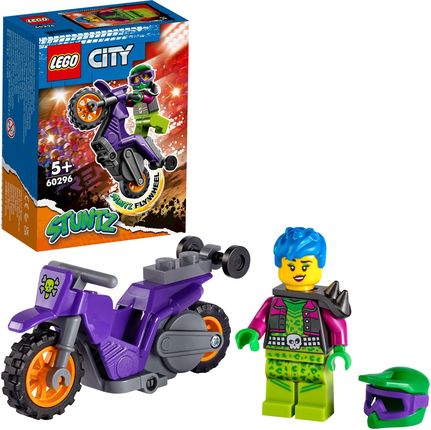 LEGO City 60296 Wheelie na motocyklu kaskaderskim