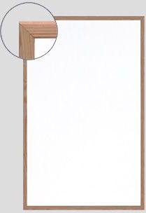 Memoboards Tablica magnetyczna w ramie drewnianej 80x60 cm
