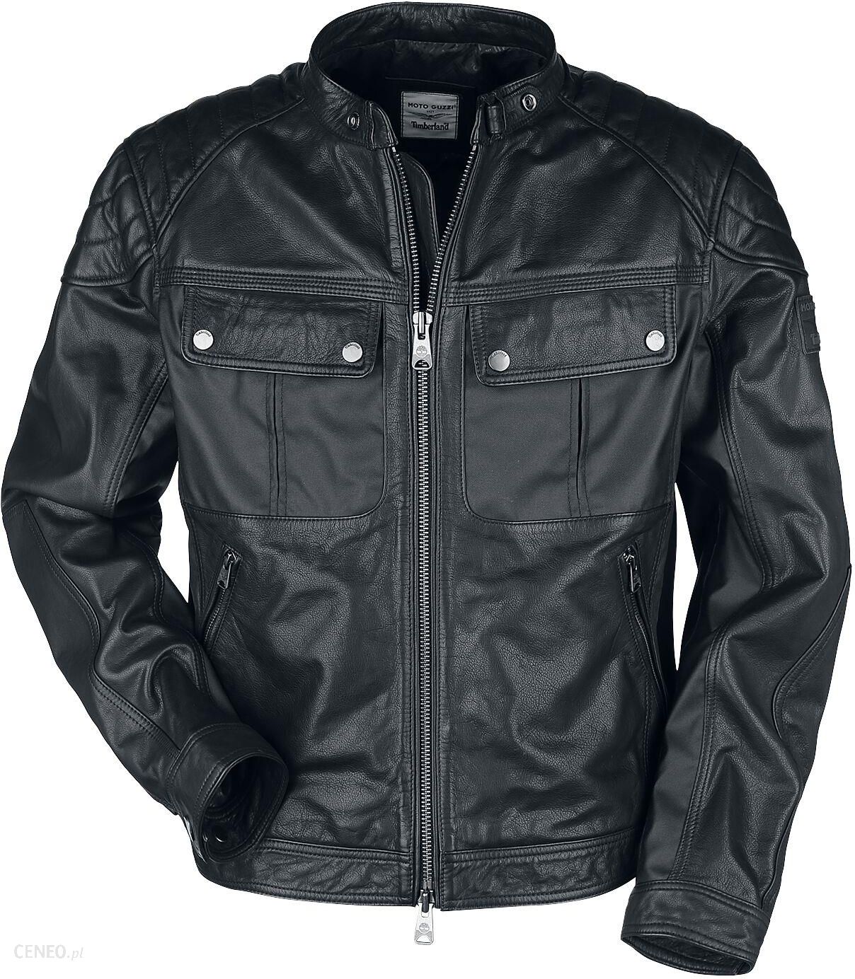 Timberland - Moto Guzzi Leather Jacket - Kurtka skórzana - czarny ...