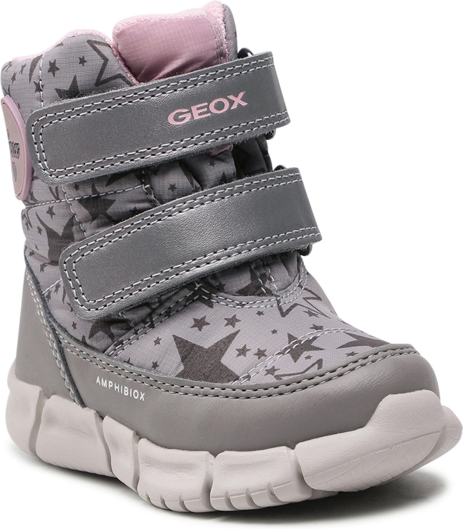 Geox Śniegowce - B Flexyper G.B Abx B043Qb 0Mn50 C0502m Grey/Pink ...