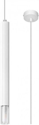 Sollux Lampa wisząca WEZYR 1 biały/transparentny (SL.0957)