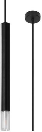 Sollux Lampa wisząca WEZYR 1 czarny/transparentny (SL.0960)