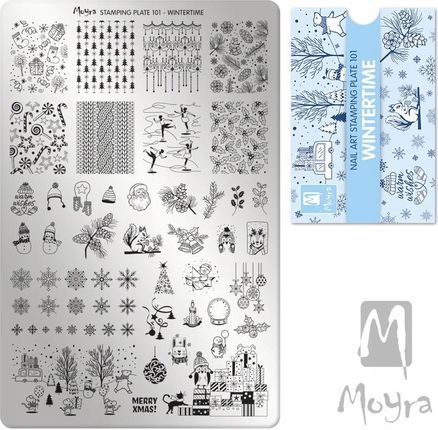 MOYRA PŁYTKA BLASZKA DO STEMPLI 101 WINTERTIME